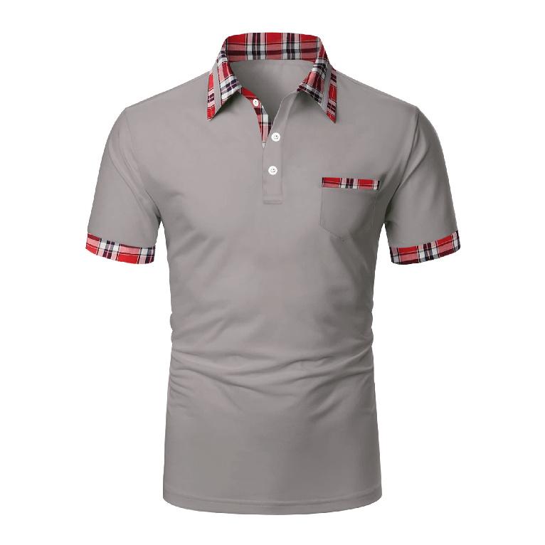 Summer New Quick Drying Lapel Polo Shirt With Button Pocket For Men'S Sports Polo Shirt Fitness And Casual Slim Fit Daily Work Shirt