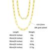 Effie Queen Soild 925 Sterling Silver Paper Clip Link Chain Necklaces Fashion Jewelry DIY Simple Paperclip Chain 40-60cm SC40