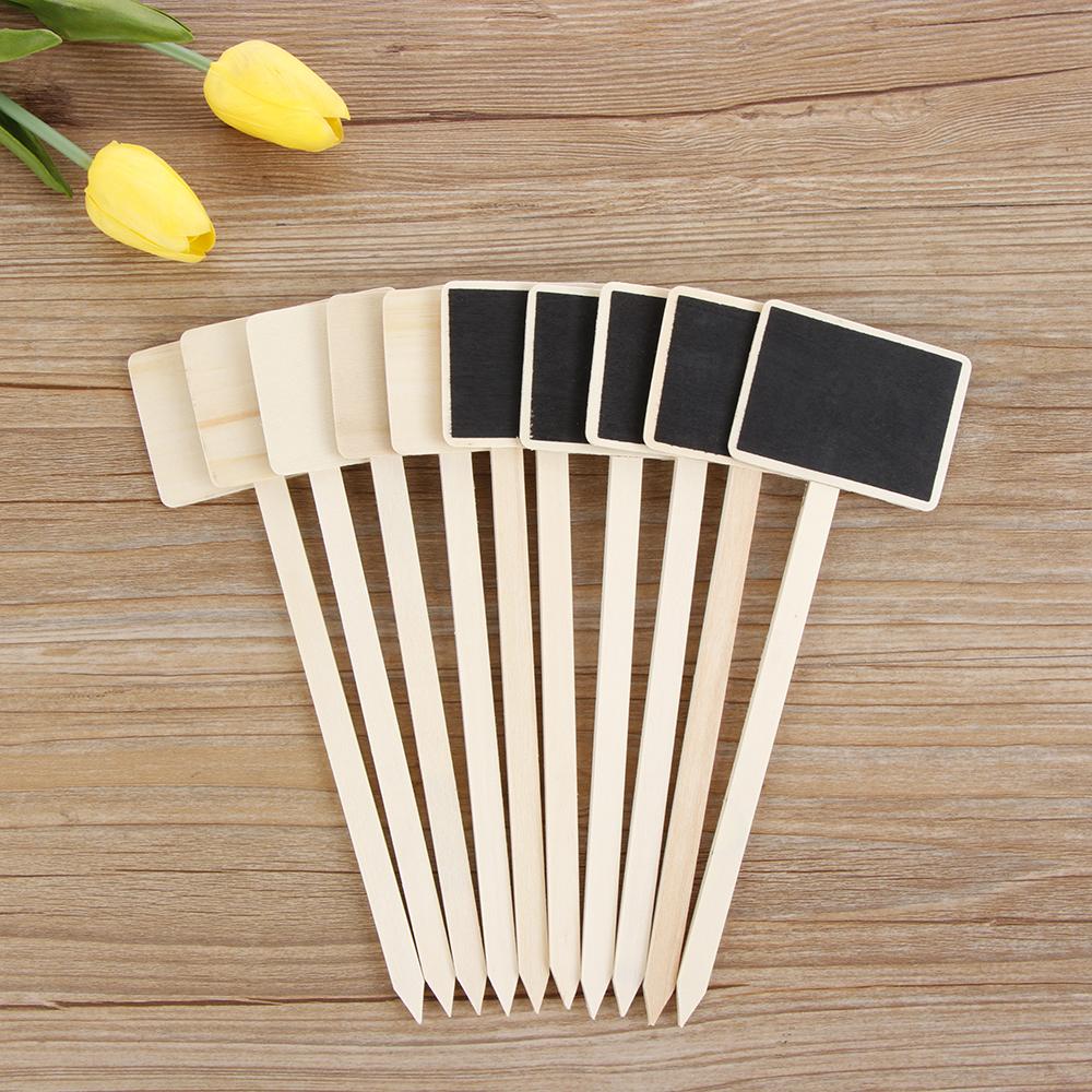 Minihaus Dekorationen Gewächshaus Gartengeräte Holztafel Klassifizierungsmarker Pflanzenetiketten