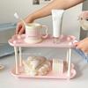 Detachable Water Cup Storage Rack 2-layer Cosmetics Storage Rack  Desktop Organizer