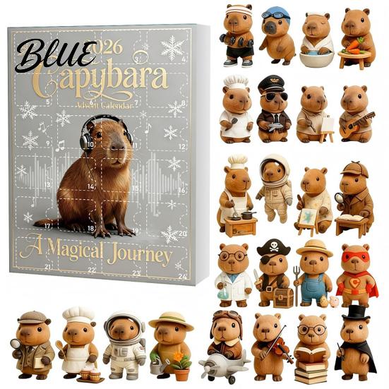Themed Blind Box Countdown with Advent Calendars Christmas Capybara Set 2026 24 Days Novelty Gift