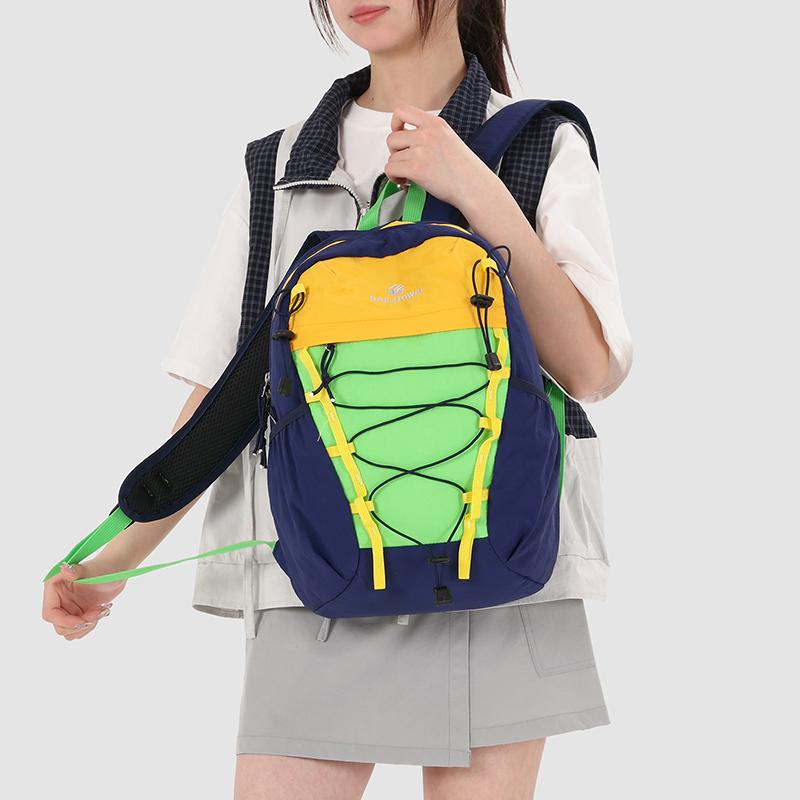 Outdoor Sport Rucksack für Herren und Damen Kontrast Leichter Rucksack