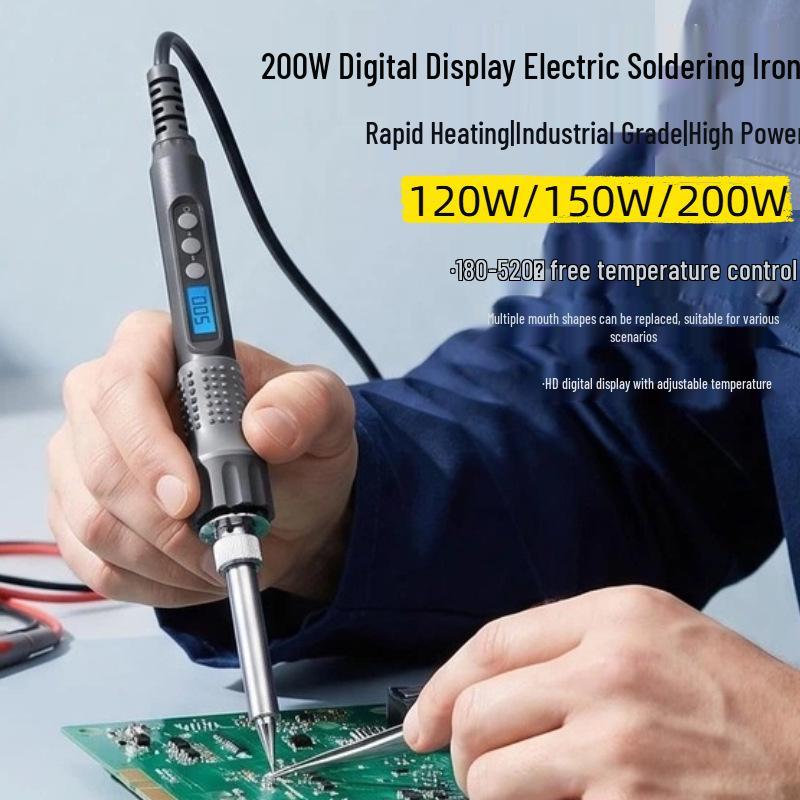 High-Power Digital Temperature Control Electric Soldering Iron for Household and Industrial Use