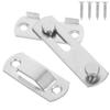 4pcs Sliding Barn Door Lock Stainless Steel Gate Latches Flip Latch Safety Door Bolt Lock Latch for Barn Door Cabinet Window