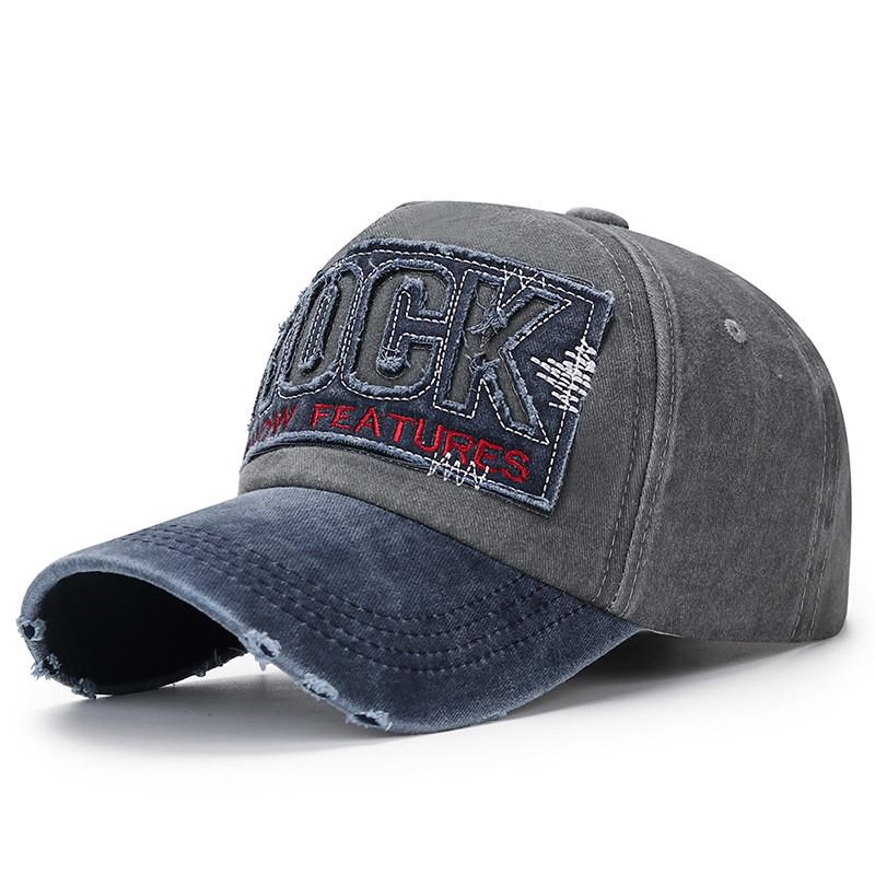 Distressed Style Casual Baseball Cap With Embroidered Alphabet For Outdoor Activities