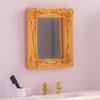 Classical Doll House Furniture Mirror PVC Child Safe Design Pretend Play Decorative Collectible Item for Scene Display