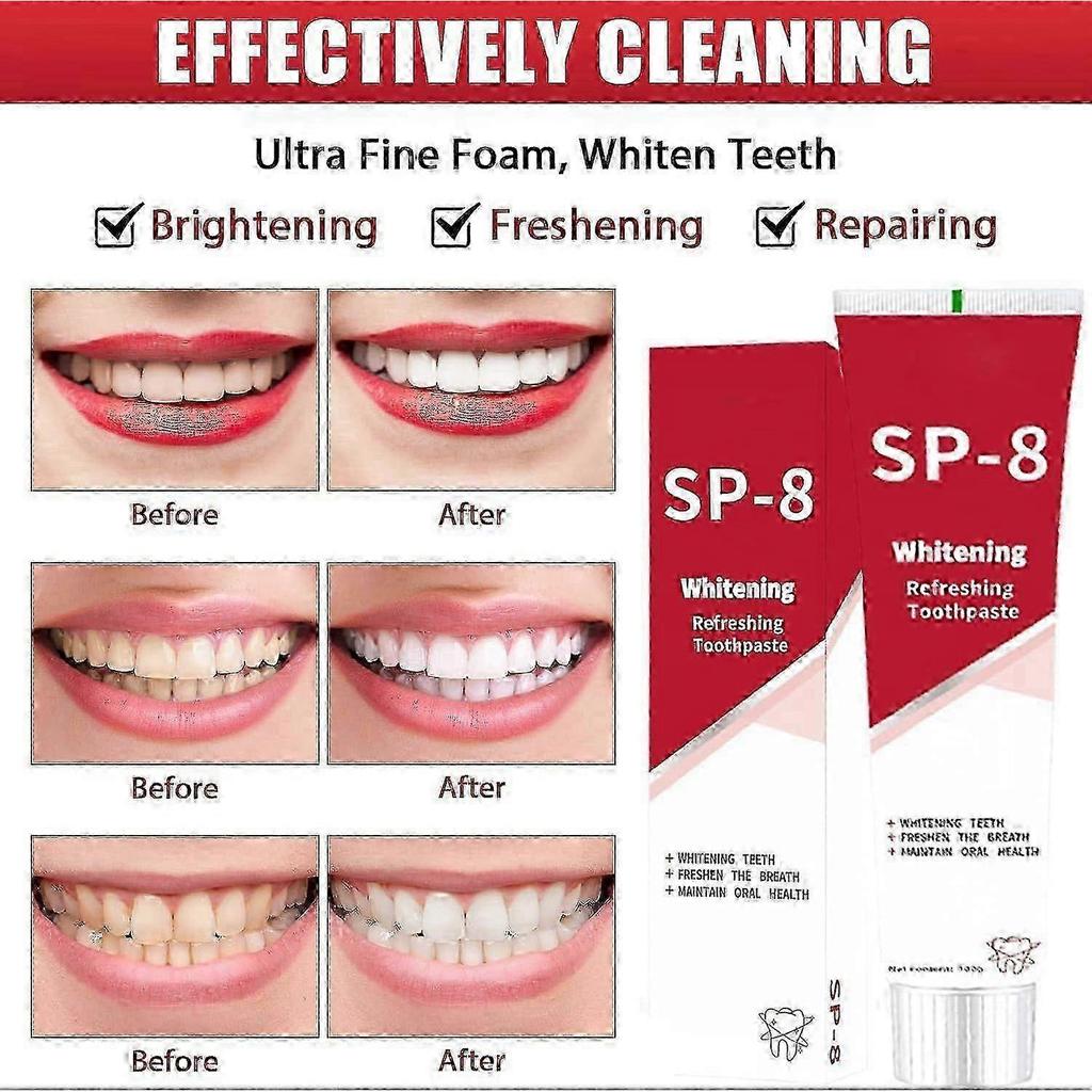 2026 Super Probiotic Sp-8 Toothpaste,Sp 8 Pasta Dental,SP-8 Ultra Whitening Toothpaste,SP8 Probiotic Toothpaste,Fresh Breath,Deep Cleaning Care Toothp