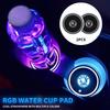 Led Car Logo Cup Lights Luminous Coaster Drinks Holders Light For Fabia 1 2 Octavia A7 RS Superb Rapid Yeti Karoq Vision
