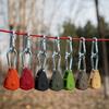 Adjustable Rope Hanger Heavy Duty Ratchet Tie Down Strap Self-Locking Structure Double Hook Design Camping Ratcheting Pulley System