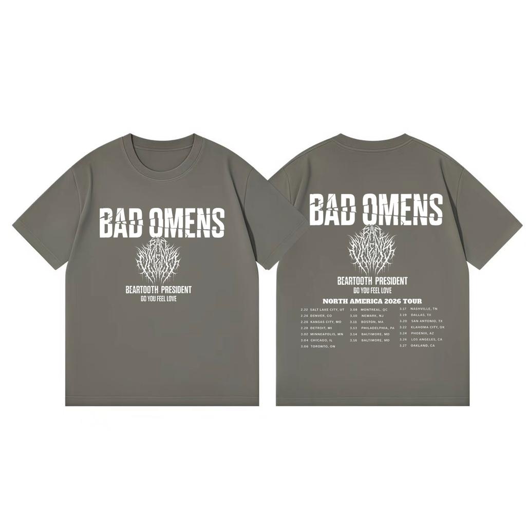 Bad Omens Do You Feel Love Tour 2026 Tshirt Men Women Fashion Rock Short Sleeve T Shirts Summer Casual Loose Cotton Tshirts