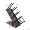 Paper Cup and Lid Holder Storage Rack Black Carbon Steel Sturdy Dispenser Organizer for Countertop