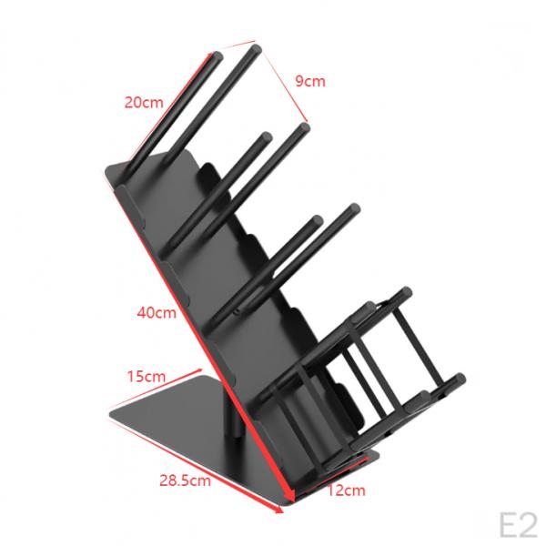 Paper Cup and Lid Holder Storage Rack Black Carbon Steel Sturdy Dispenser Organizer for Countertop