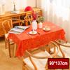 PEVA Tablecloth Thickened Red Festive Table Cloth Portable Table Cover  New Year Party Supplies