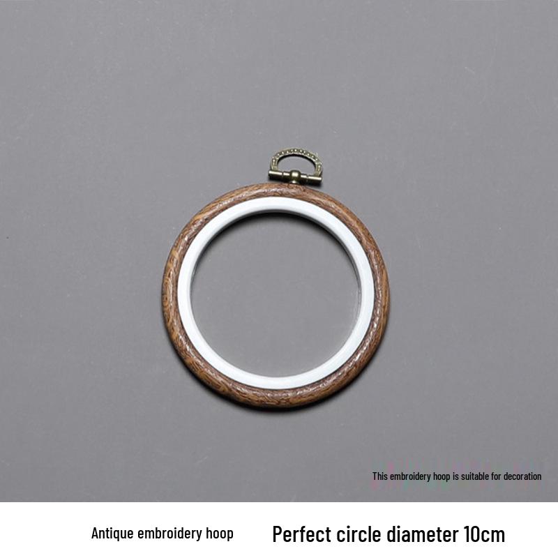 Bamboo-Style Plastic Embroidery Hoop: Handmade DIY Round Frame & Stand