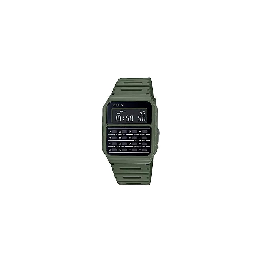 Casio Standard CA-53WF-3B Digital Watch Green Black Unisex Kids Calculator Model
