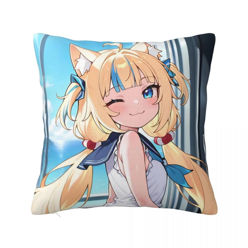 Pillow Cover Gura Gawr Cute Design Cushion Cover Kawaii Pillow Case For Sofa Home Decoration Pillowcases