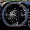 Leather Car Steering Wheel PC Cover For Alfa Romeo Tonale 2019-2025 Covers For Covers Auto interior Alfa Romeo Tonale Accessories