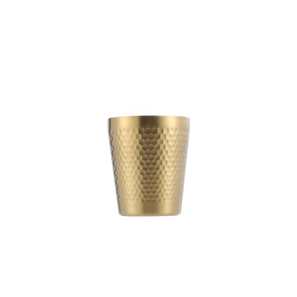 Großvolumige Unzerbrechliche Bar-Tasse aus Edelstahl Diamanthammer Tasse Bierbecher Pint-Becher Wasserbecher Kaffeetasse