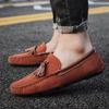 Golden Sapling Business Man Loafers Retro Leather Men's Casual Shoes Office Formal Flats Leisure Social Shoe Male Party Moccasin