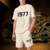 1977 Set corto da uomo di lusso da donna Abiti firmati Grafica oversize Harajuku y2k T-shirt Pantaloncini Marchio di alta qualità