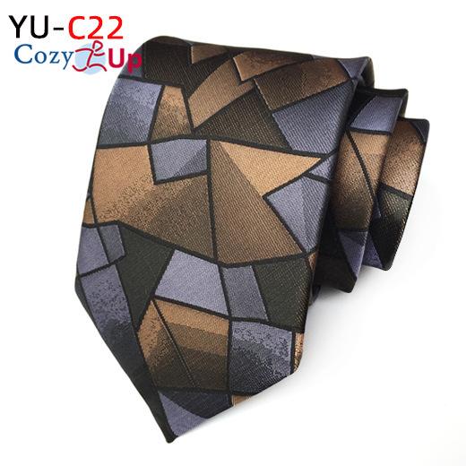 3.15" Fashion Striped PaisleyTie Men Flower Necktie for Wedding