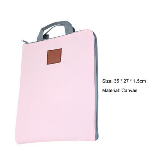 High-quality Document Bag Multifunctional with Handle Zipper Closure