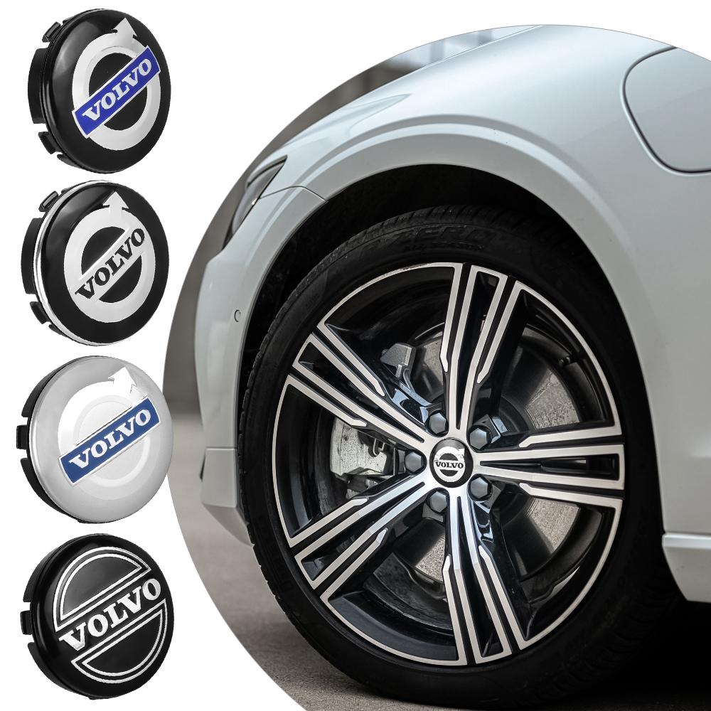 4pz 64MM Coprimozzo Originale per Ruota Auto Emblema per Volvo Rdesign T6 AWD C30 C70 S40 S60 S70 S80 S90 V40 Accessori Auto