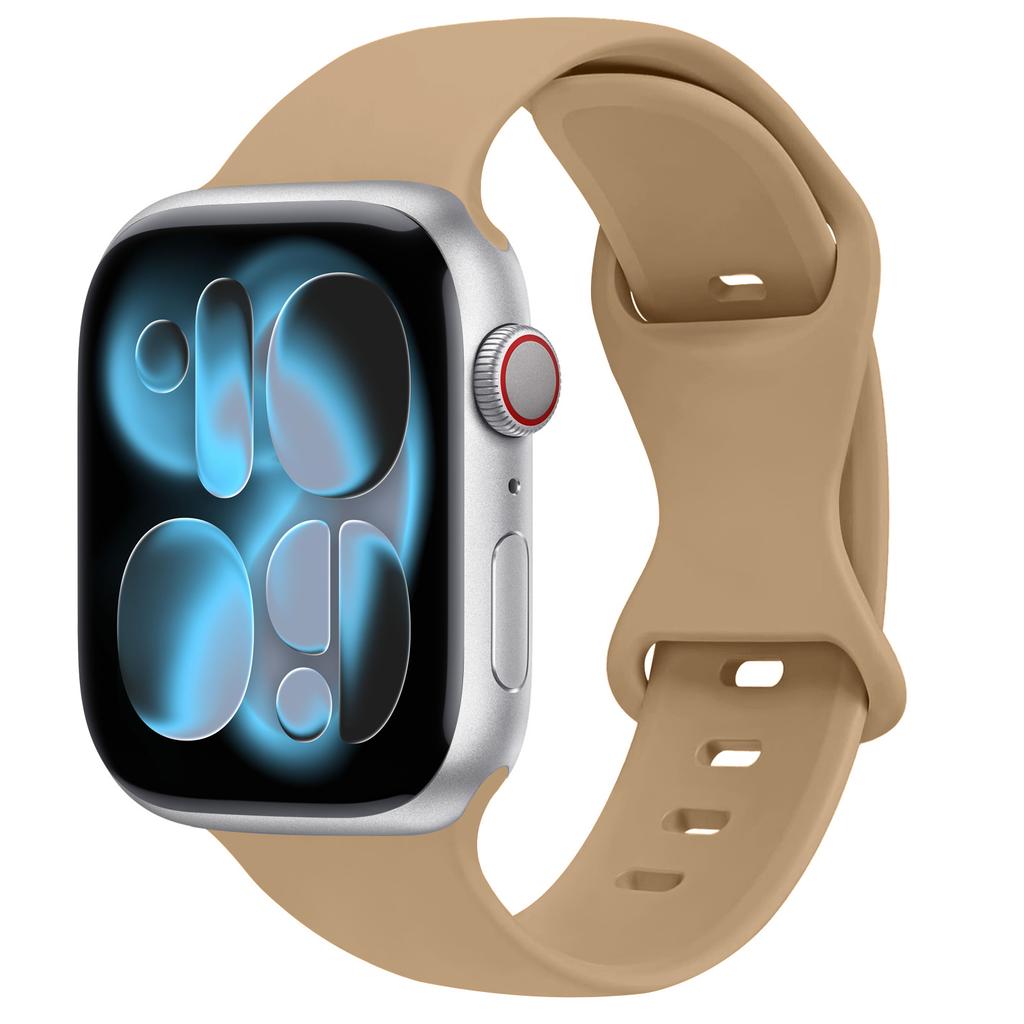 Sport Silicone Strap For Apple Watch Bands 40mm 44mm 46mm 45mm 41mm 49 42mm Correa Bracelet iWatch series 10 11 9 8 7 ultra 3 SE