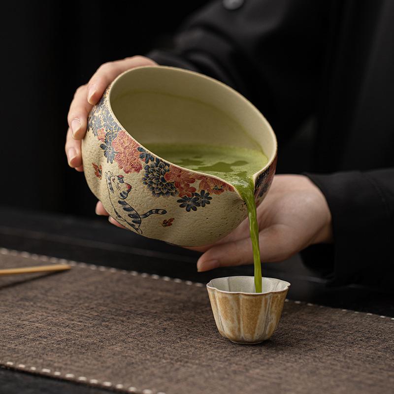 8-Pcs Matcha Set with Bowl, Bamboo Whisk (Chasen) & Holder Perfect Matcha Kit for Matcha Lovers & Gift Giving