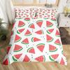 Watermelon Duvet Cover Set Kids Girls Delicious Fruit Print Bedding Set Pink Watermelon Pattern Room Decor Comforter Cover Sets