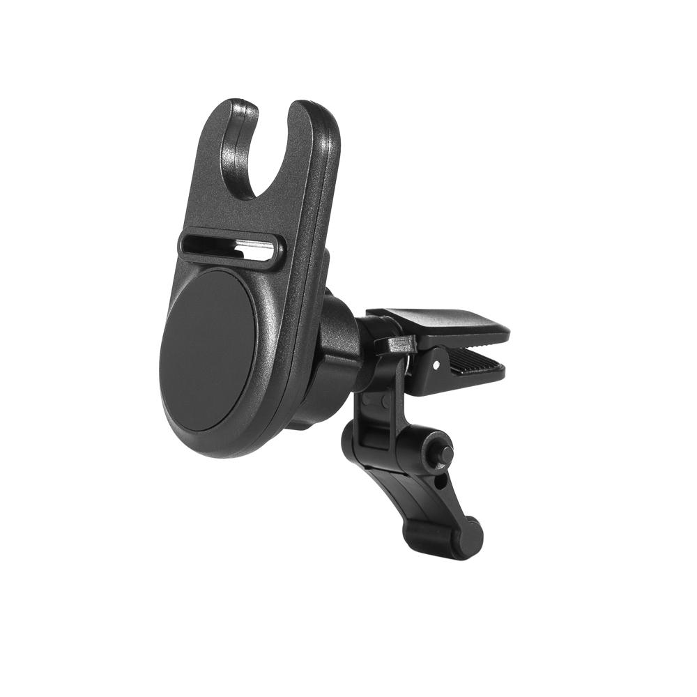 

Магнитный держатель для телефона 3 в 1 с кольцом-зажимом для воздуховода автомобиля, вращающееся на 360 градусов складное крепление, используется для автомобиля, электромобиля чёрный