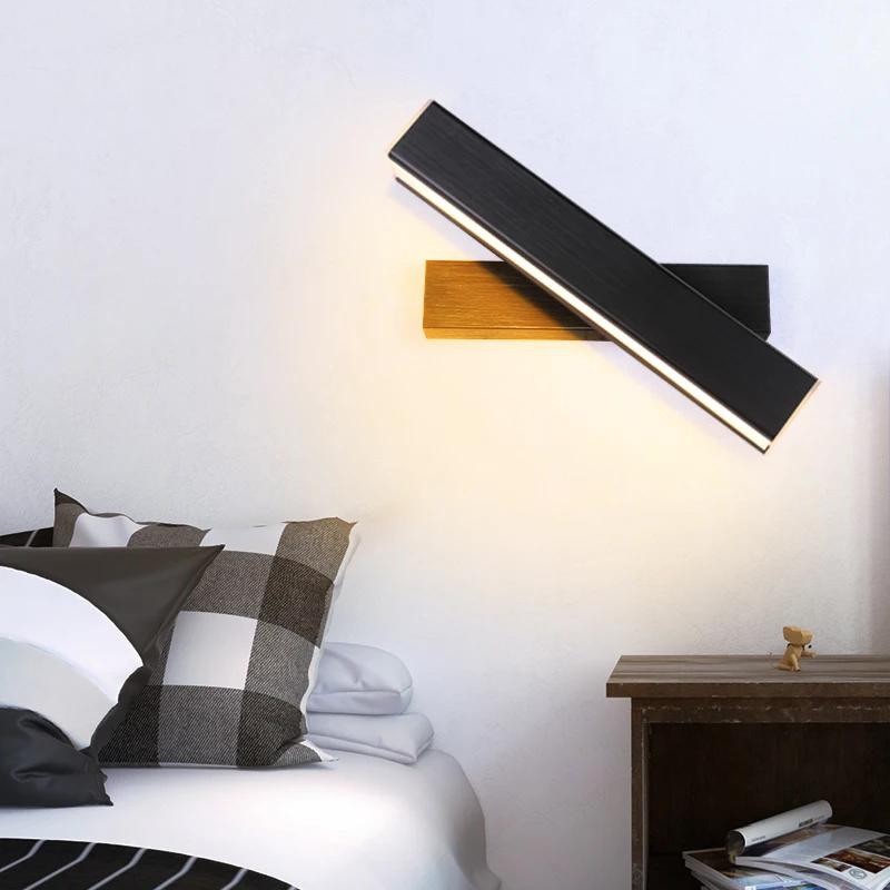 Modern LED Wall Light Hardwares Rotatable Wall Sconces for Bedroom Living Room Indoor Wall Sconces Lighting Fixture Luster