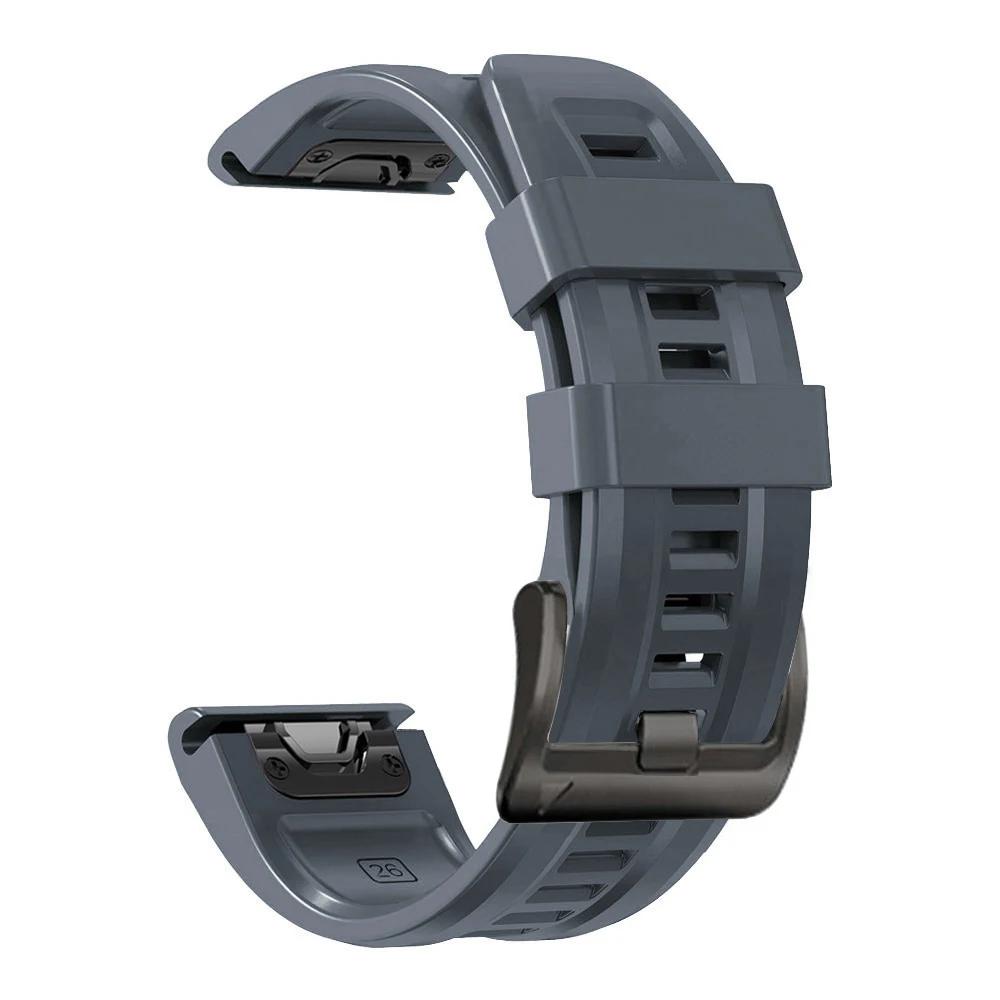 

QuickFit 26мм 22мм для Fenix 8 51/47мм Двухцветный силиконовый ремешок для Garmin Fenix 7X 7 Pro 6X 6Pro 5X 5 Plus Epix Pro Enduro3 Ремешок QuickFit 22mm