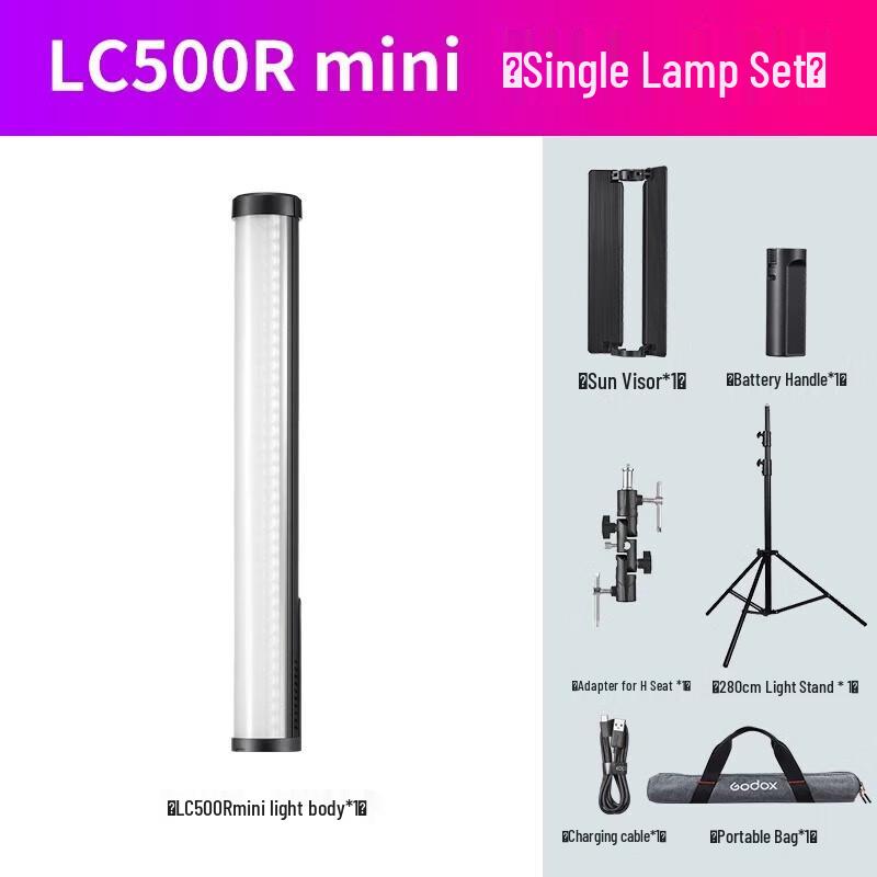Godox LC Series LED Handheld Light Stick Light Stand Kit