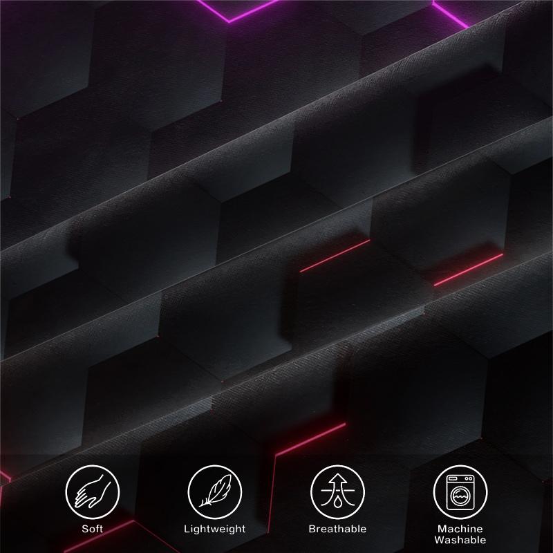 Honeycomb Pattern Duvet Cover Set Without Filler, Stylish and Modern Bedding Design Suitable for Home DéCor, Easy To Clean