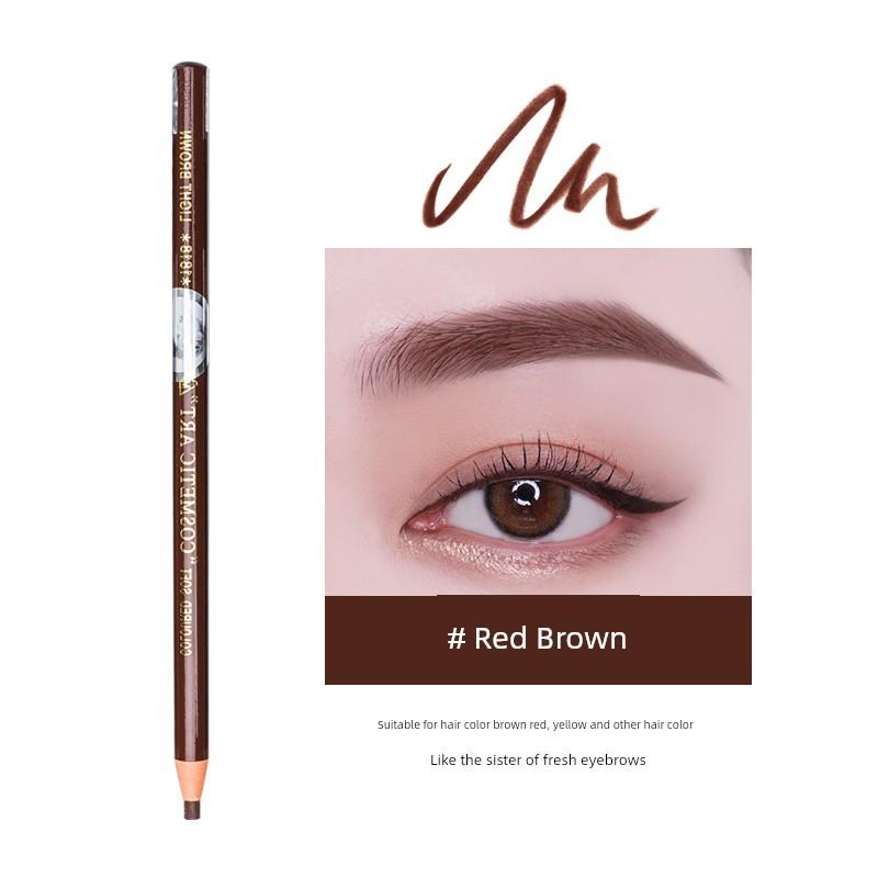 Mingmei 1818 Line Drawing Eyebrow Pencil Female Genuine Goods Waterproof Long Lasting Fadeless Peelable Tear and Pull Tattoo Makeup Artist Studio
