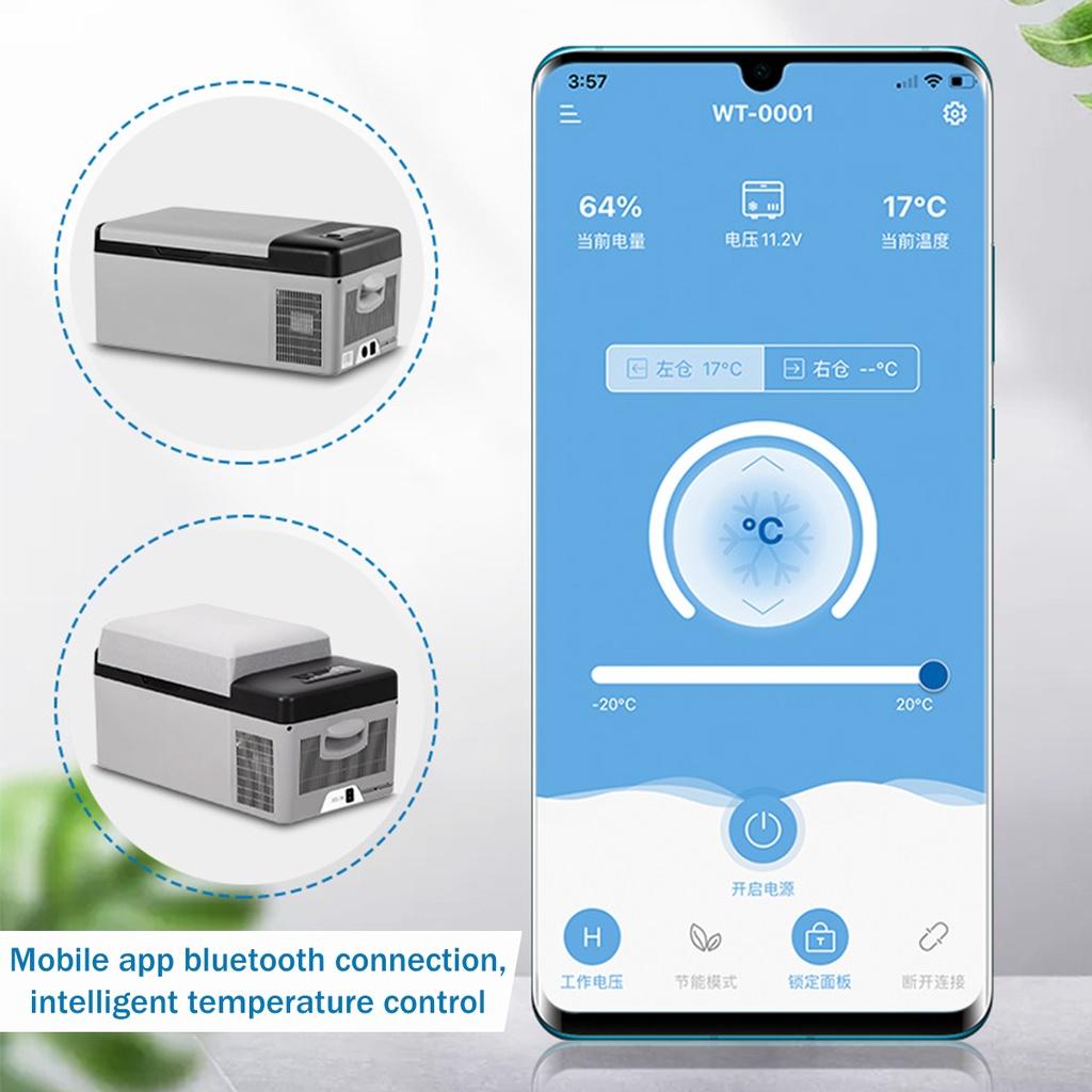 DC12/24V Portable Car Refrigerator Freezer Cooler Auto 15L/20L Mini Fridge Compressor Quick Refrigeration For Home Picnic Icebox
