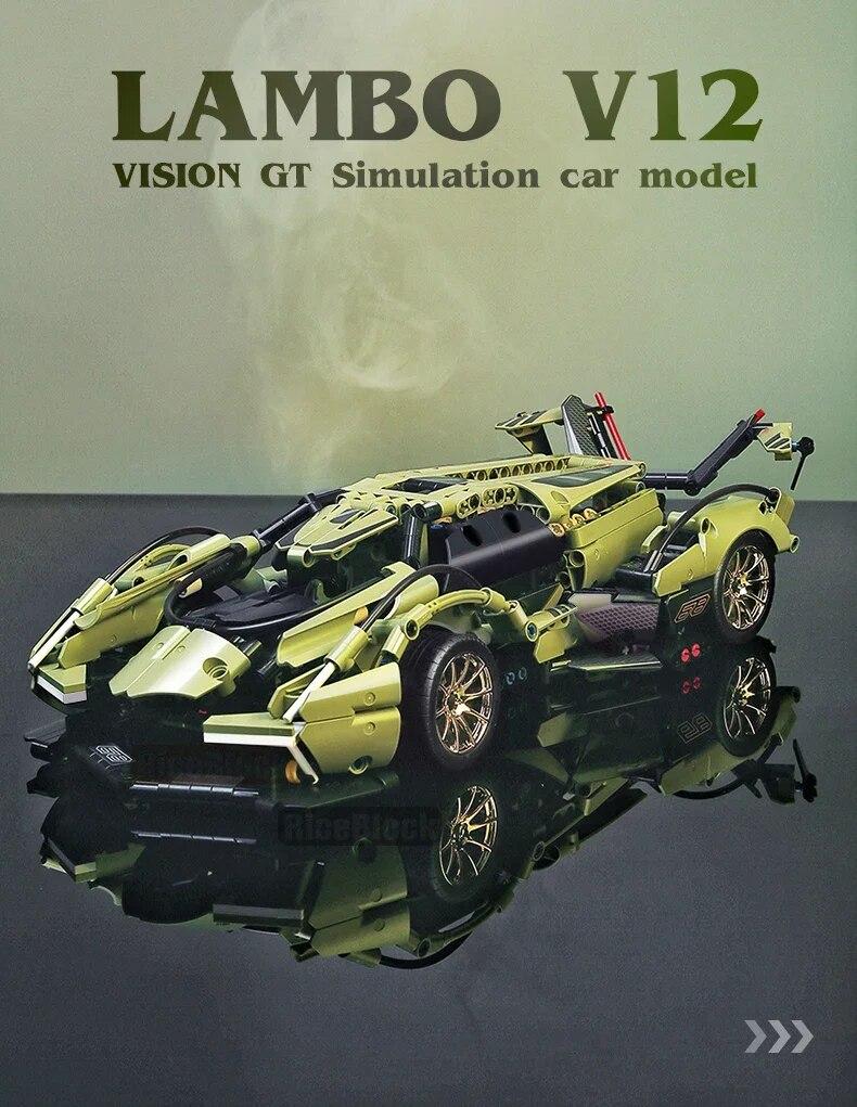 Technical Super Speed Racing Car Building Blocks Legp Technik Sports Model Bricks Assembly Toys for Boys