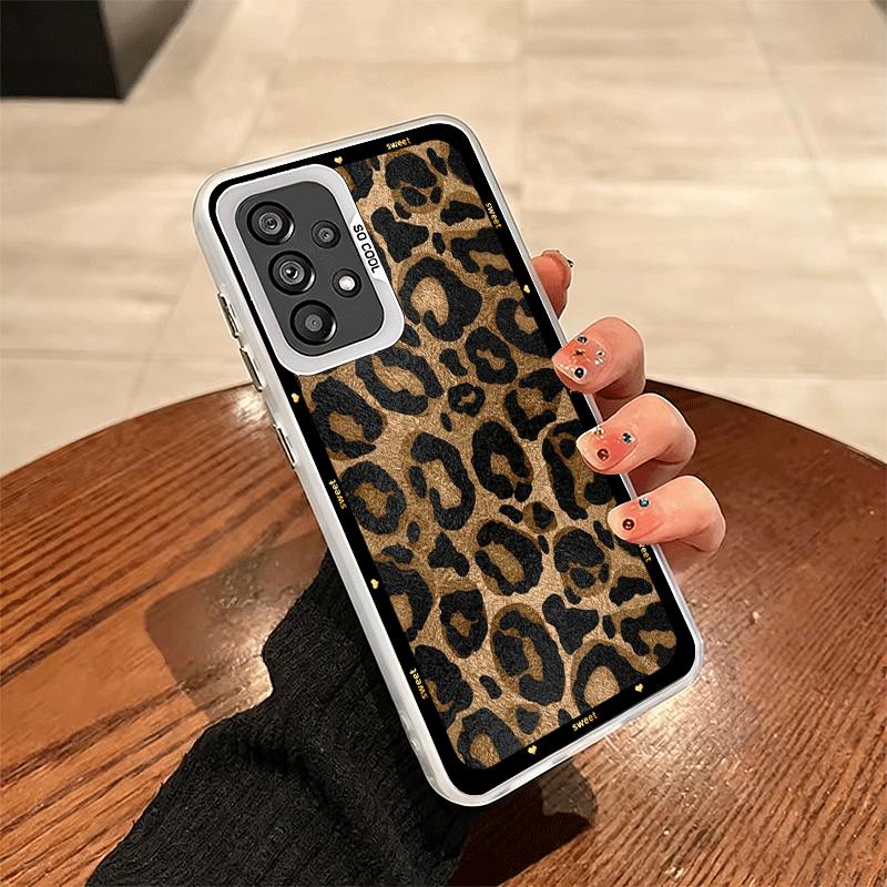 Fashion Sweet Leopard Print Shockproof Phone Case for Samsung A17 A16 A15 A14 A37 A57 A36 A56 A26 A35 A55 A25 A34 A54 A24 A13 A2