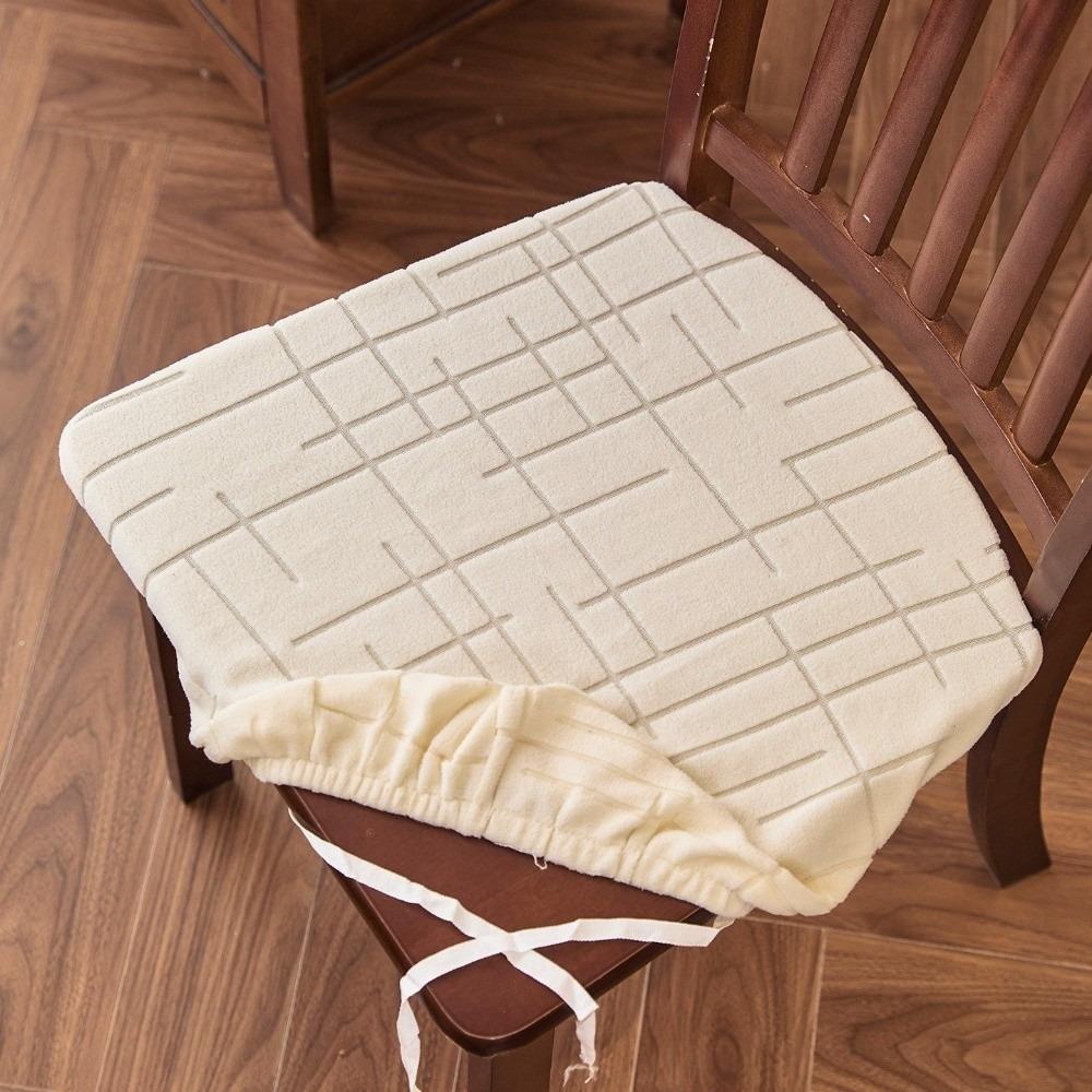 Non-Slip Chair Cushion Cover Anti-dirty Seat Protector Minimalist Jacquard Chair Slipcover  Holiday