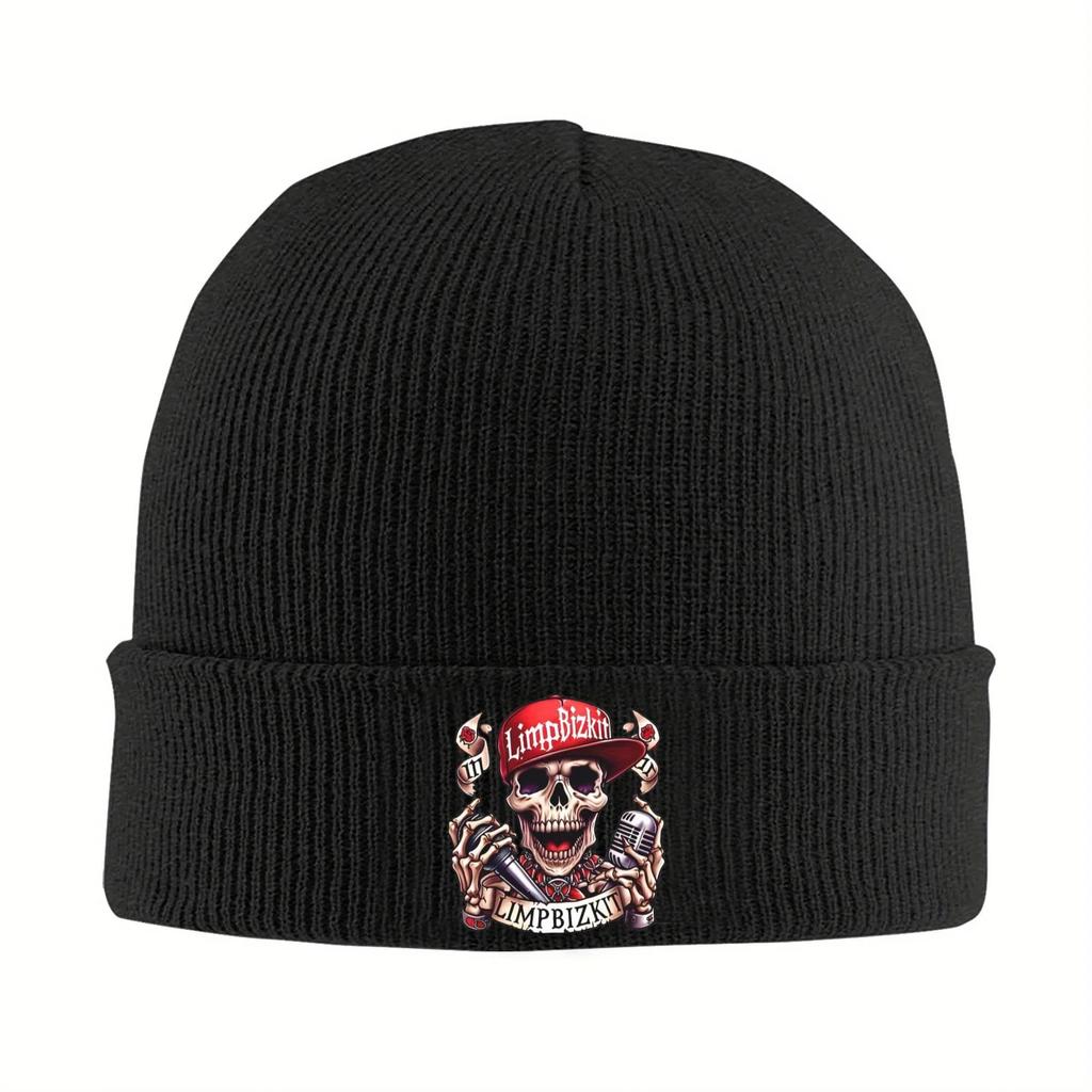 2026 New Limp Bizkit Rap Knit Hat Beanies Winter Hats Warm Acrylic Color Rock Cap Men Women Gifts