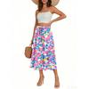 Women's Skirt Bohemian Skirt Floral Print Casual Temperament Pocket Skirt