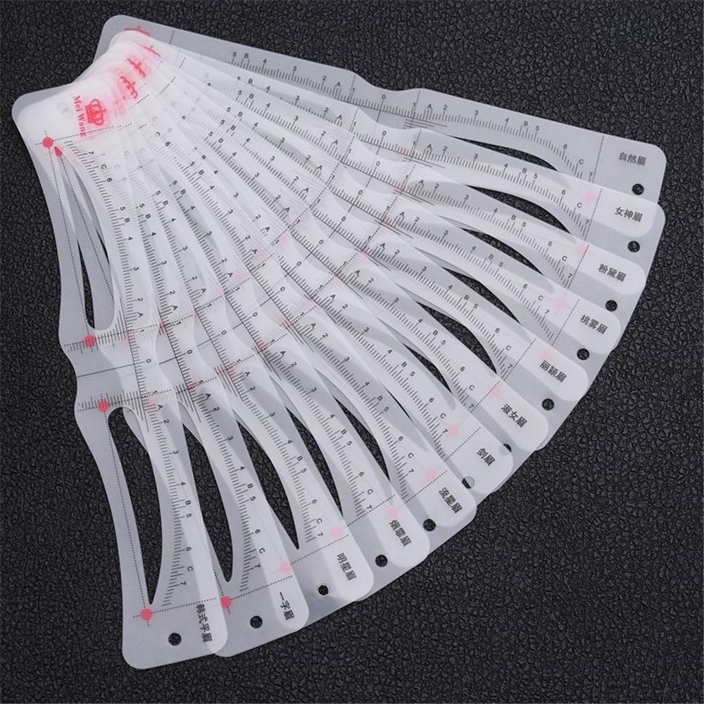 12 Style Fixable Eyebrow Stencil Grooming Shaper Template Reusable Stickers Make Up Tools For Eye Brow Stamp Pen Pencil Cosmetic