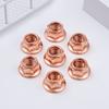 12Pcs Hex Manifold Tool Copper High Temperature Nuts 8mm Nuts M8 Nut
