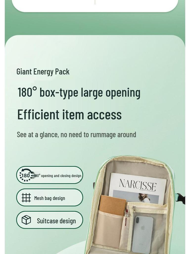 Expandable Travel Backpack with Shoe Compartment and Wet/Dry Separation for Men and Women - Perfect for Short Trips and Business Travel