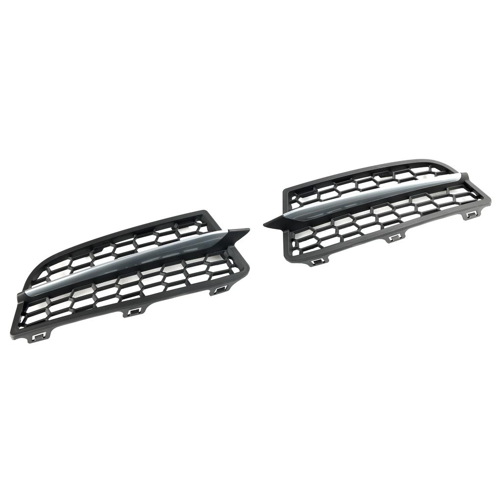 2 STÜCK Stoßstange Nebelscheinwerfer Abdeckung Blende Grill Gitter Passform BMW F20 F21 2011-2015 M
