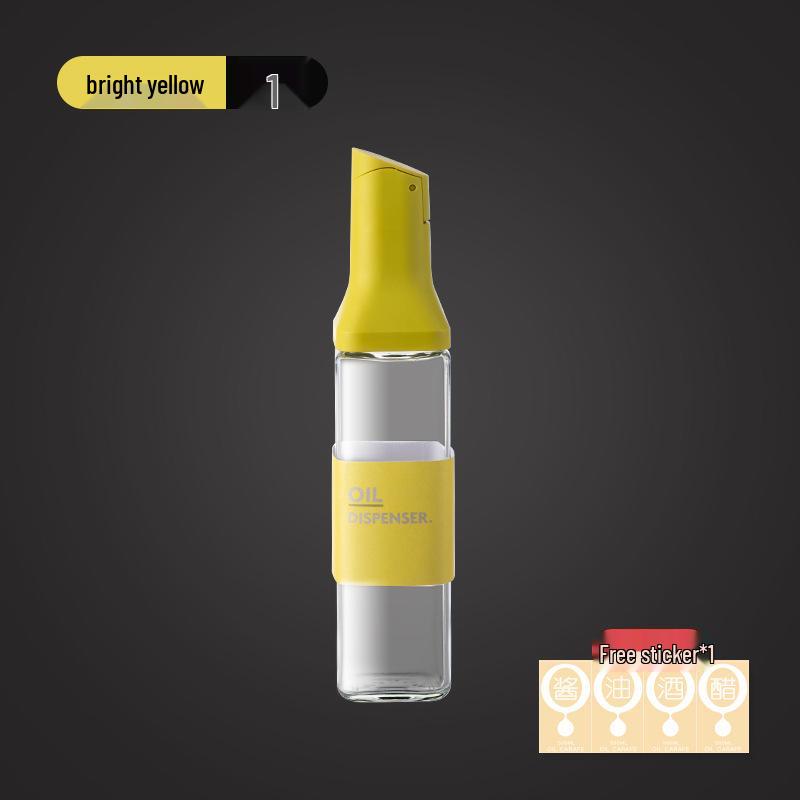 Household Kitchen Glass Oil, Soy Sauce, and Vinegar Bottle with Anti-Leak Design