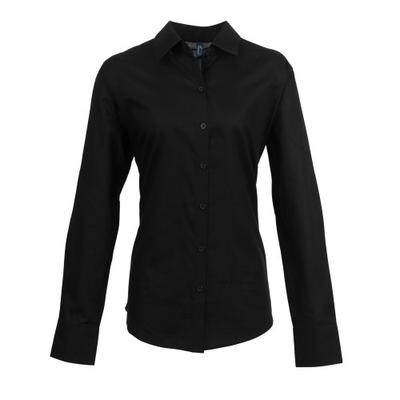 Womens/Ladies Signature Oxford Long Sleeve Work Shirt