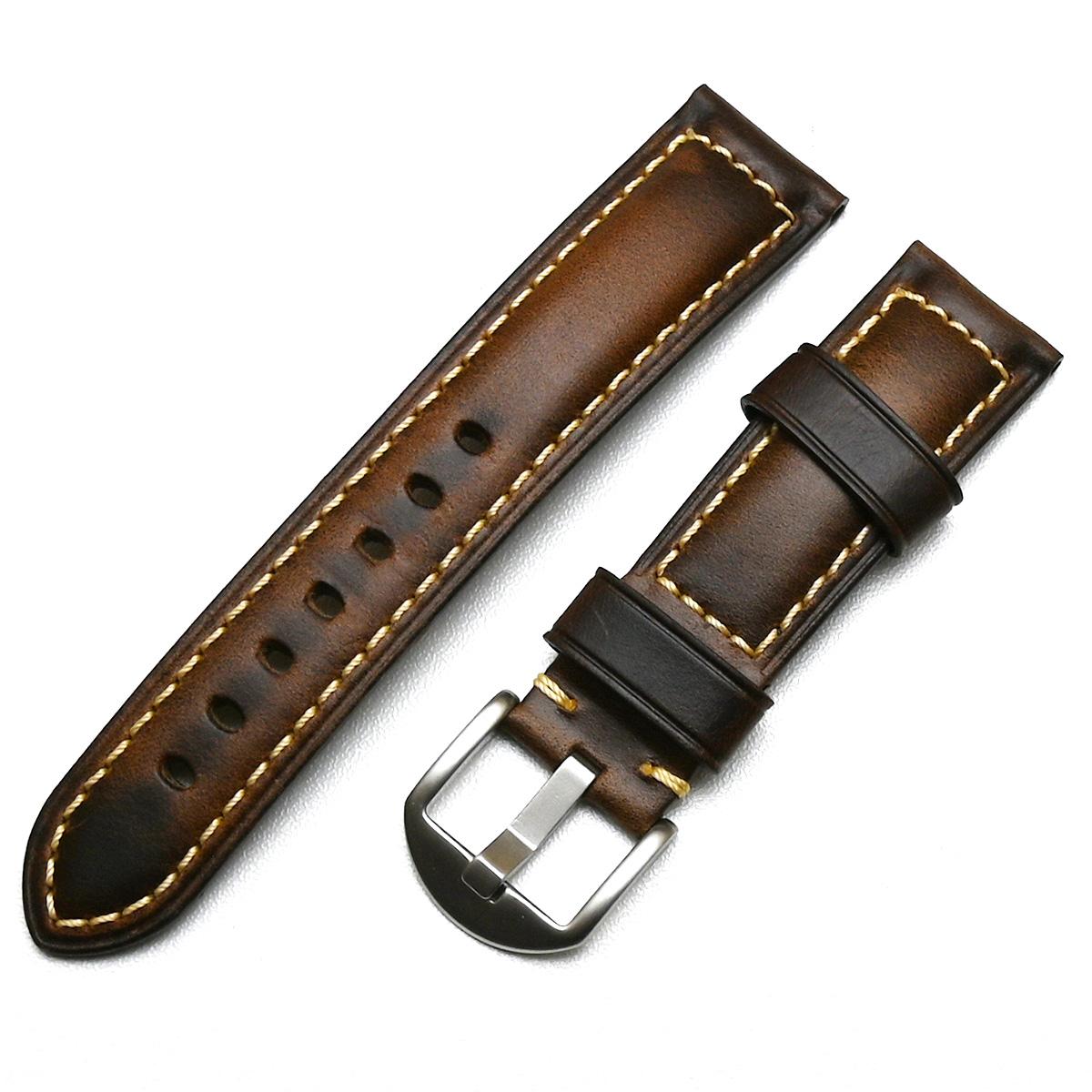 

Ремешок для часов из натуральной кожи, 18 мм, 20 мм, 22 мм, коричневый, черный, красный, синий, винтажный ремешок для часов ручной работы 22mm кофейный