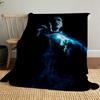 1pc dark magic wand smoke Outdoor Flannel Throw Blanket All Season Soft Warmth,Home Decor 1031259